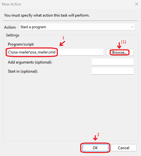 Task Scheduler New Actions